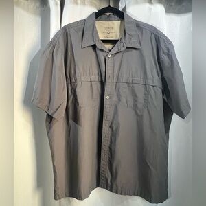 Arrow Short Sleeve XXL button up hiking shirt golf fishing. Dark Grey